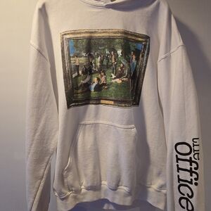 White Graphic Hoodie